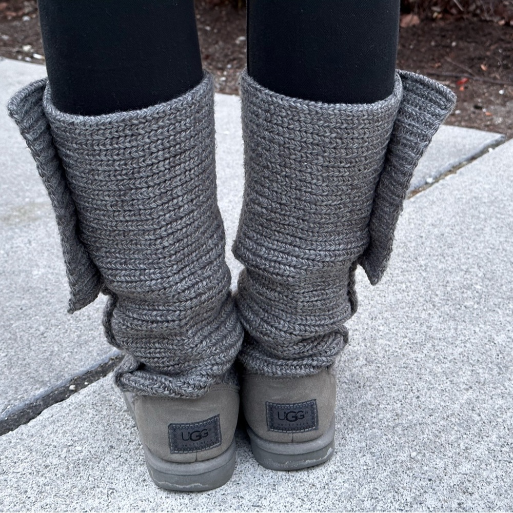 UGG CLASSIC CARDY 1016555 GREY WOMAN BOOT USA SIZE: 6 - Picture 5 of 5